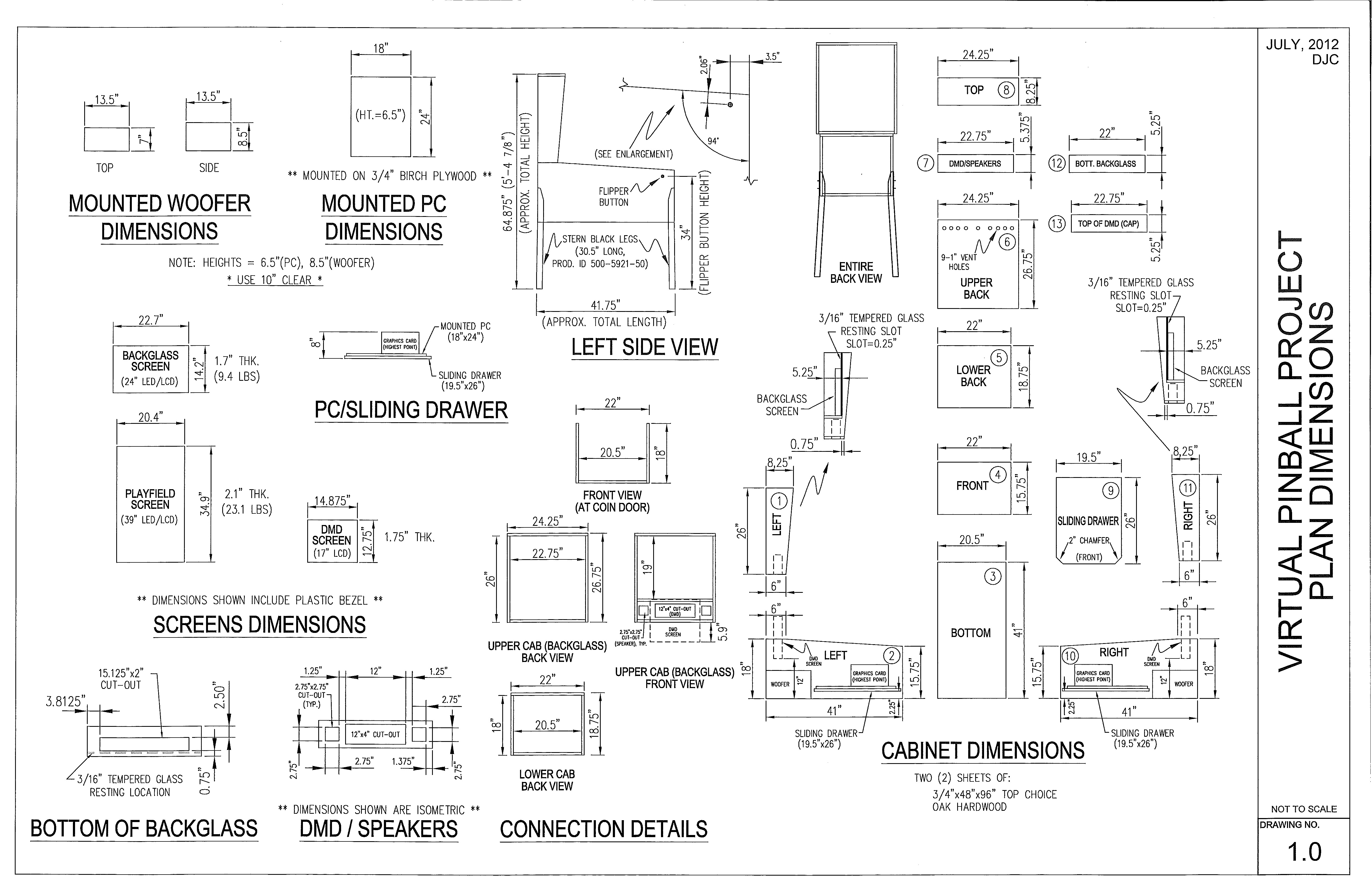 Arcade Machine Cabinet Plans